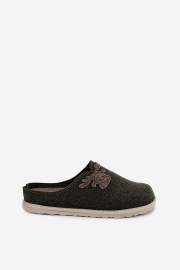 Šlepetės  su elniukais Inblu CS000049 chaki spalvos 2