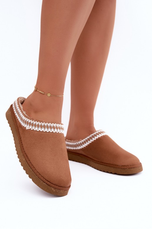 batai naminės Šlepetės  Z Haftem Inblu EY000030 Camel