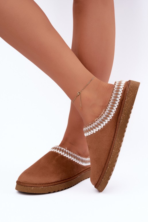 batai naminės Šlepetės  Z Haftem Inblu EY000030 Camel