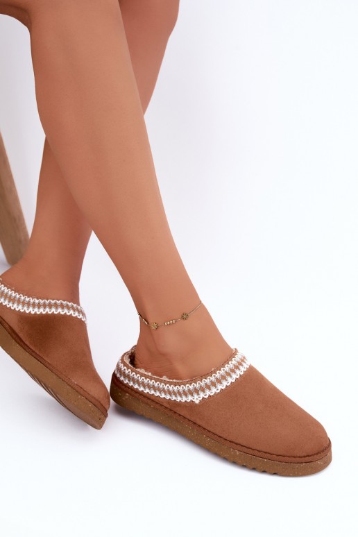batai naminės Šlepetės  Z Haftem Inblu EY000030 Camel