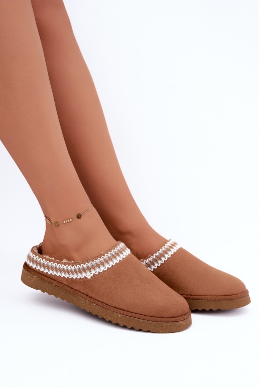 batai naminės Šlepetės  Z Haftem Inblu EY000030 Camel