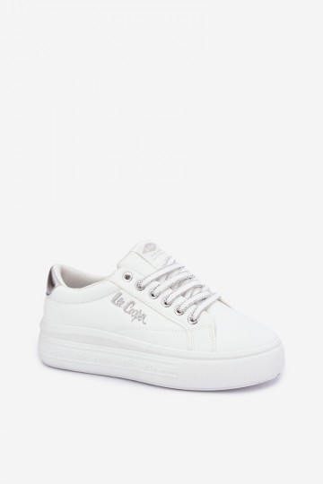  modelio batai  su platforma Lee Cooper LCJ-26-44-4561 baltos spalvos