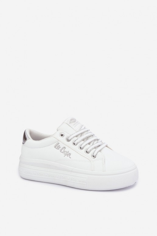  modelio batai  su platforma Lee Cooper LCJ-26-44-4561 baltos spalvos