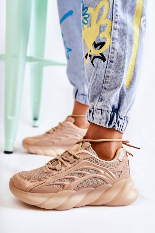 Sneakers modelio batai smėlio spalvos... Sneakers modelio batai smėlio spalvos...