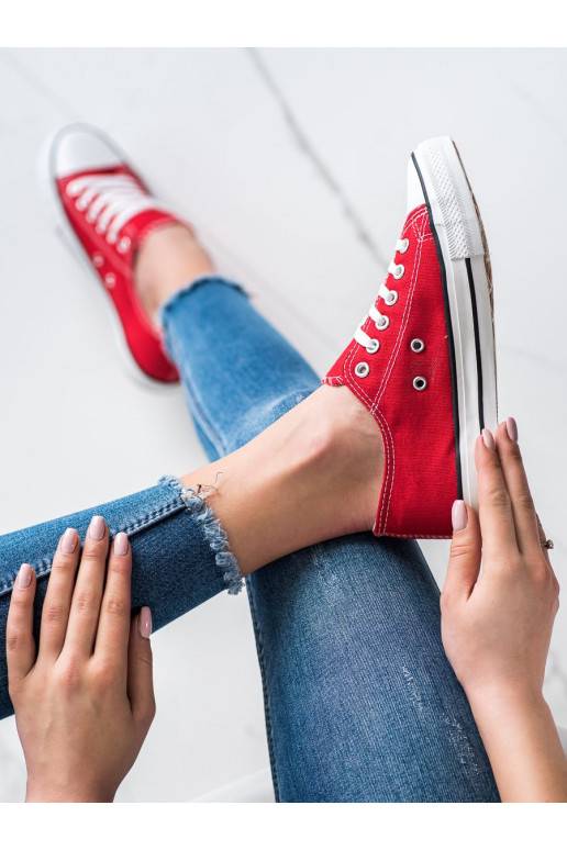 Klasikinio modelisio Raudonos spalvos laisvalaikio batai