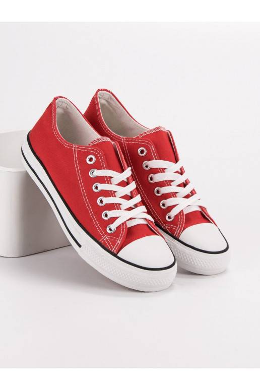 Klasikinio modelisio Raudonos spalvos laisvalaikio batai