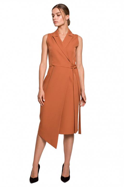 Rudos spalvos suknelė iš Style