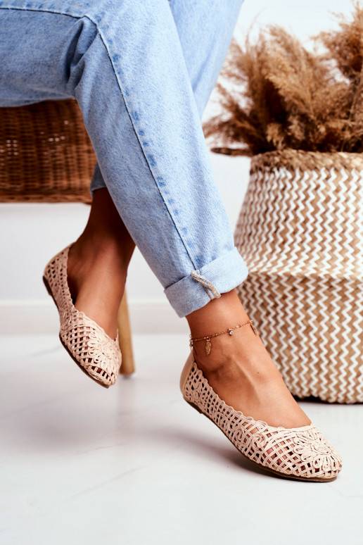 Lu Boo Balerinos smėlio spalvos su... Lu Boo Balerinos smėlio spalvos su...