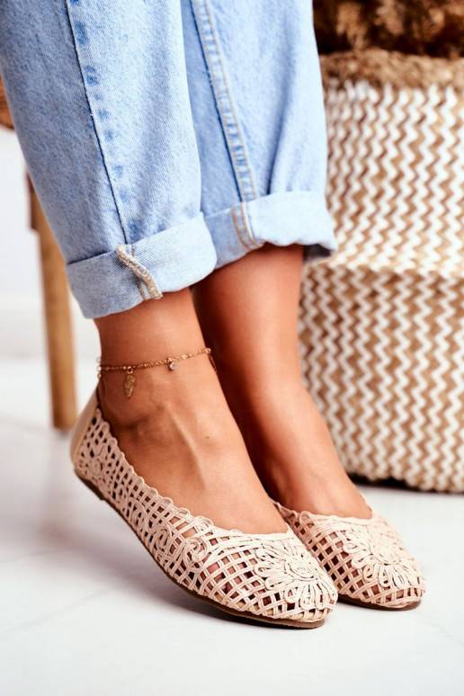 Lu Boo Balerinos smėlio spalvos su... Lu Boo Balerinos smėlio spalvos su...