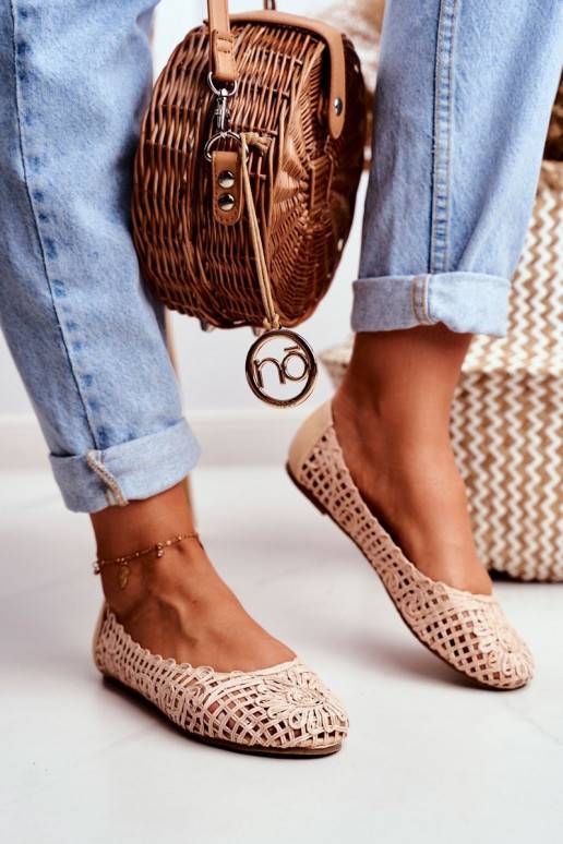 Lu Boo Balerinos smėlio spalvos su... Lu Boo Balerinos smėlio spalvos su...