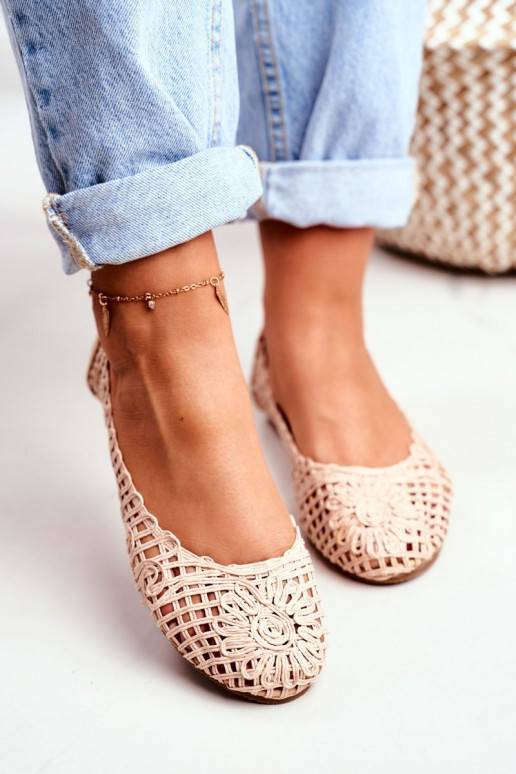 Lu Boo Balerinos smėlio spalvos su... Lu Boo Balerinos smėlio spalvos su...