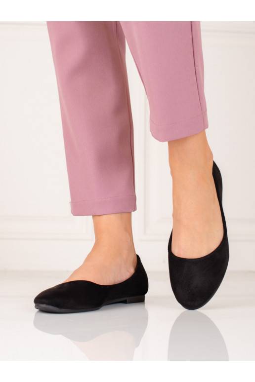 Patogūs iš zomšos baleriny Shelovet Patogūs iš zomšos baleriny Shelovet