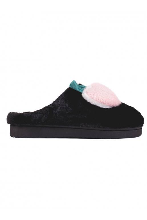 Miękkie kapcie damskie Shelovet juodos spalvos