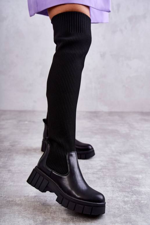 Juodi ilgaauliai batai Austin Juodi ilgaauliai batai Austin