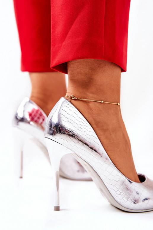 Aukštakulniai bateliai gyvatės rašto...