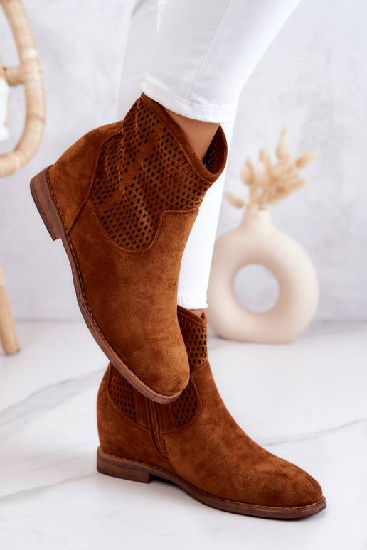 Zomšiniai aulinukai rudos spalvos su... Zomšiniai aulinukai rudos spalvos su...