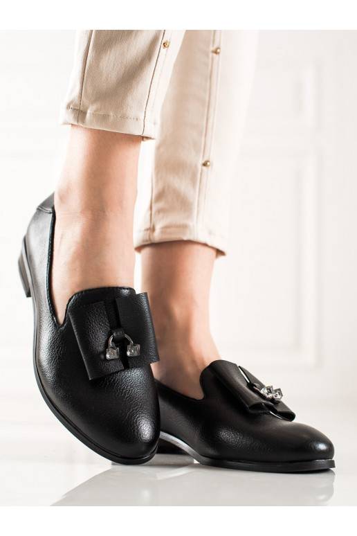 batai su kristaliukais  Potocki juodos spalvos