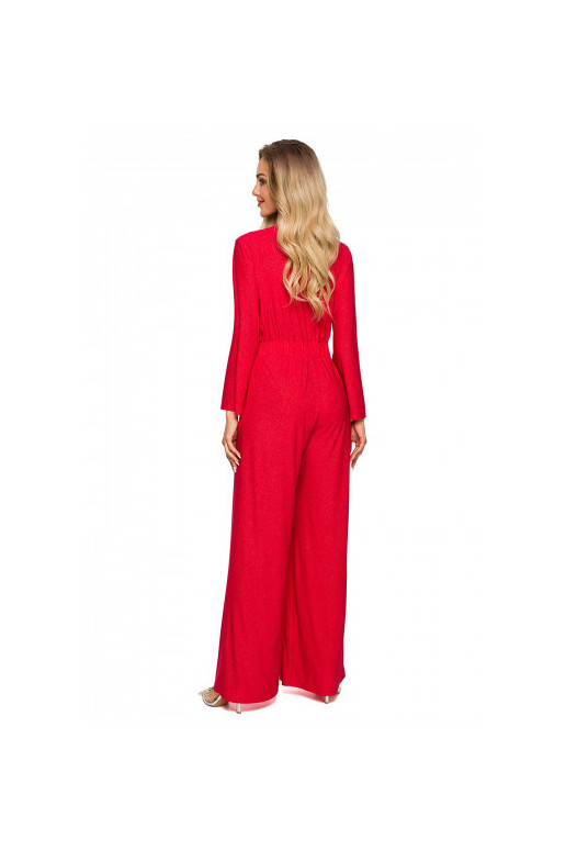 Blizgus kombinezonas raudonos spalvos...