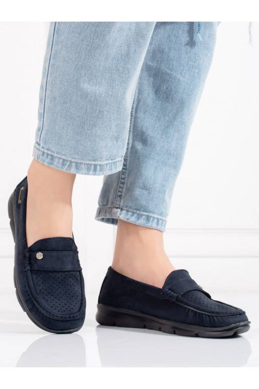 Moteriški mokasinai Shelovet lekkie mėlynos spalvos