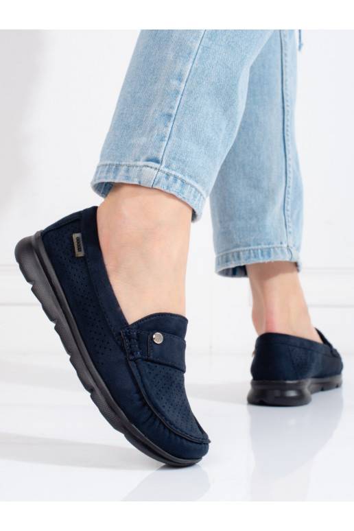 Moteriški mokasinai Shelovet lekkie mėlynos spalvos