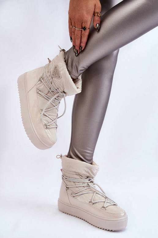 Pašiltinti moteriški sniego batai su...