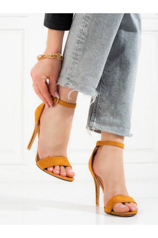 basutės  Shelovet musztardowe plonu kulniukue