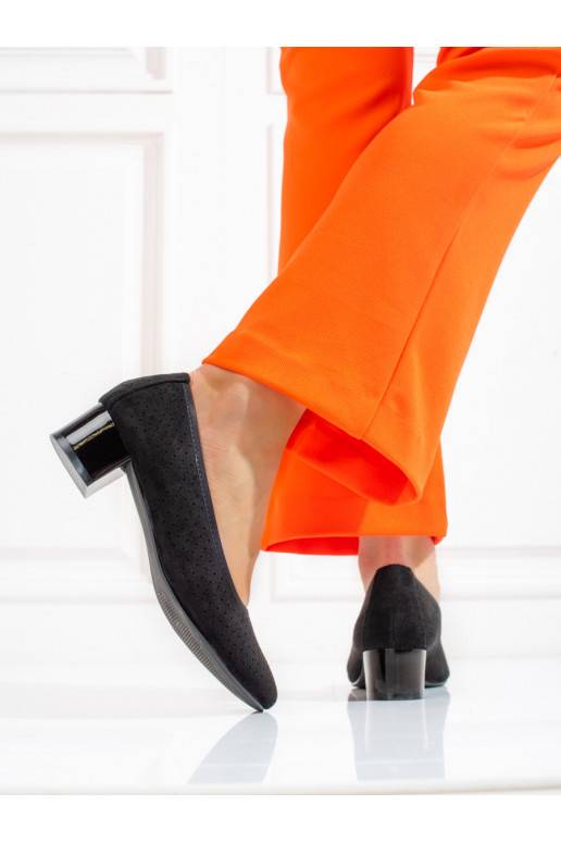 su aužūro elementais aukštakulniai juodos spalvos Potocki su aužūro elementais aukštakulniai juodos spalvos Potocki