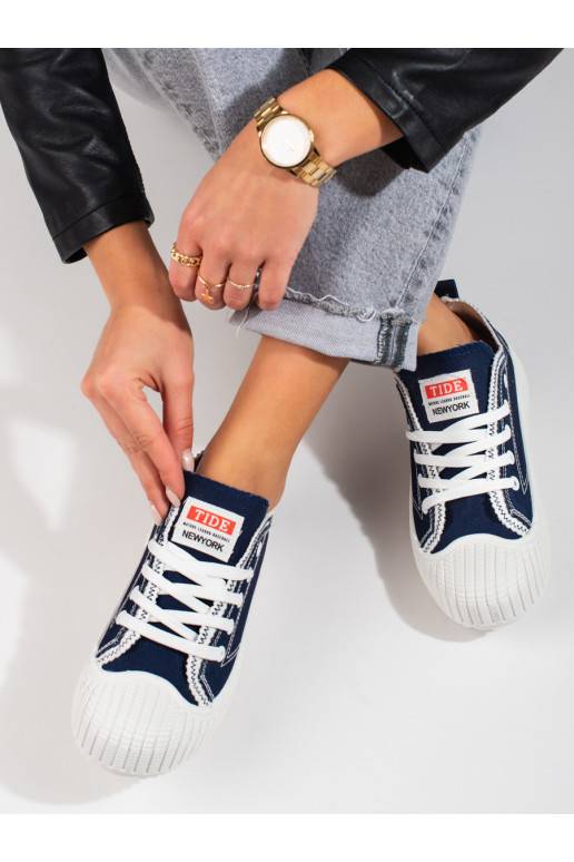  Moteriški batai Shelovet mėlynos spalvos