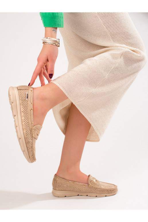 iš zomšos moteriški mokasinai Shelovet 