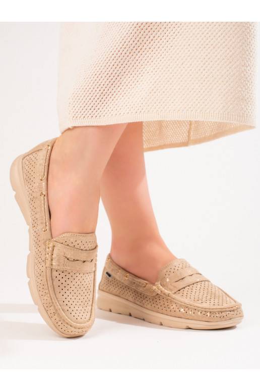 iš zomšos moteriški mokasinai Shelovet 