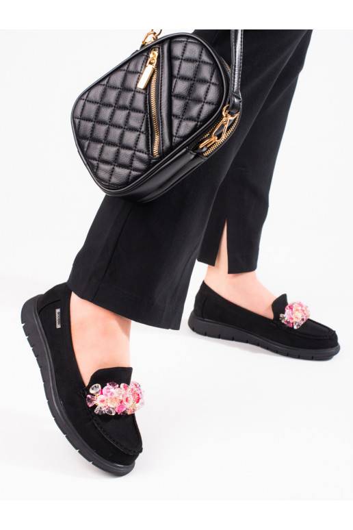 Mokasinai su platforma iš zomšos Shelovet   Mokasinai su platforma iš zomšos Shelovet