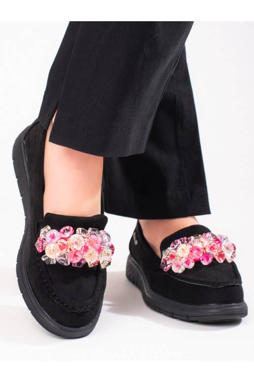 Mokasinai su platforma iš zomšos Shelovet   Mokasinai su platforma iš zomšos Shelovet