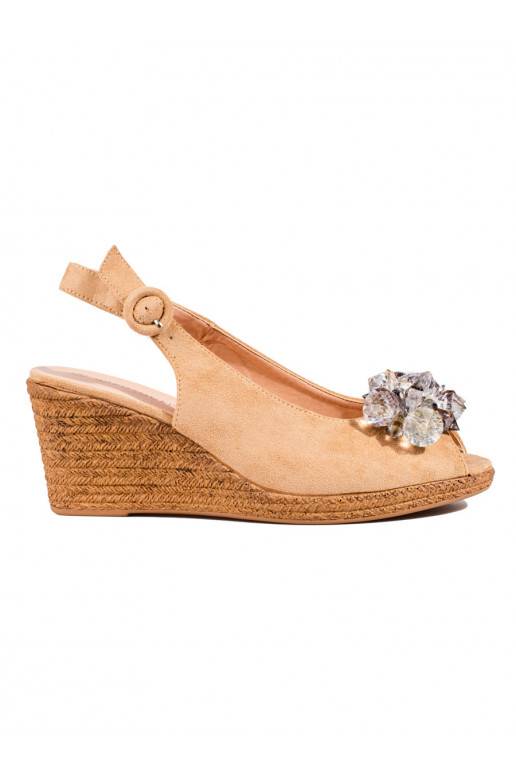 sandalai espadrilės  smėlio spalvos Potocki  sandalai espadrilės  smėlio spalvos Potocki