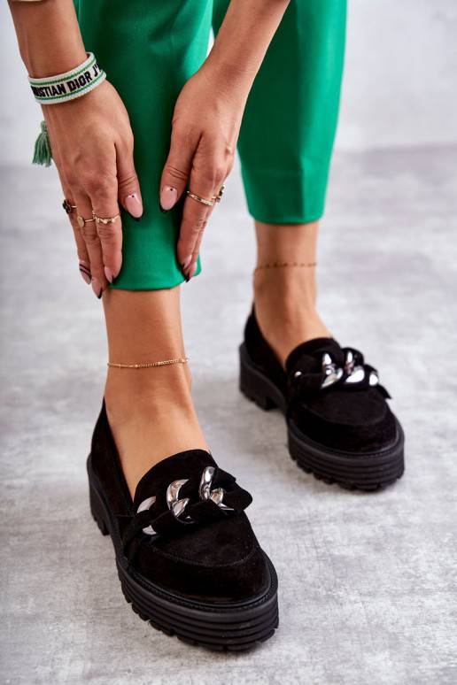 Zomšiniai juodos spalvos batai Laura...