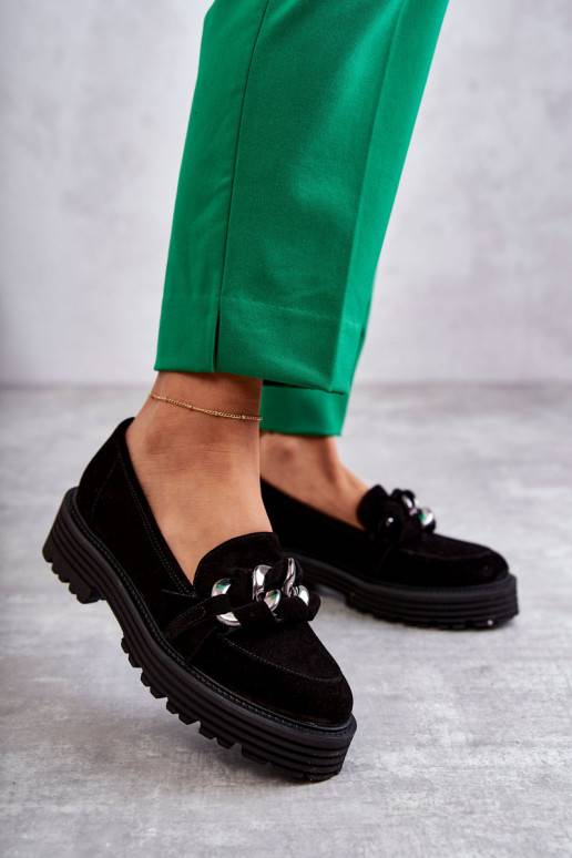 Zomšiniai juodos spalvos batai Laura...