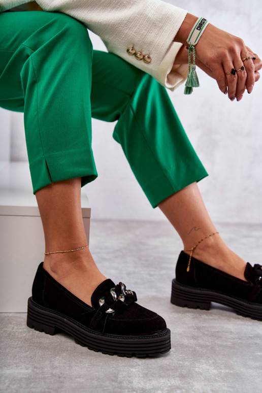 Zomšiniai juodos spalvos batai Laura...