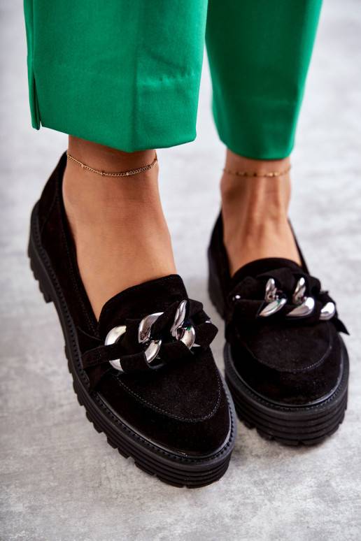 Zomšiniai juodos spalvos batai Laura...