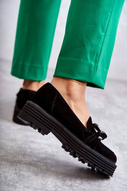 Zomšiniai juodos spalvos batai Laura...