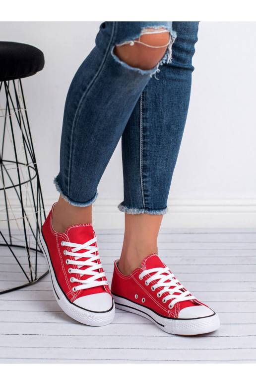 Moteriški batai Shelovet  raudonos spalvos