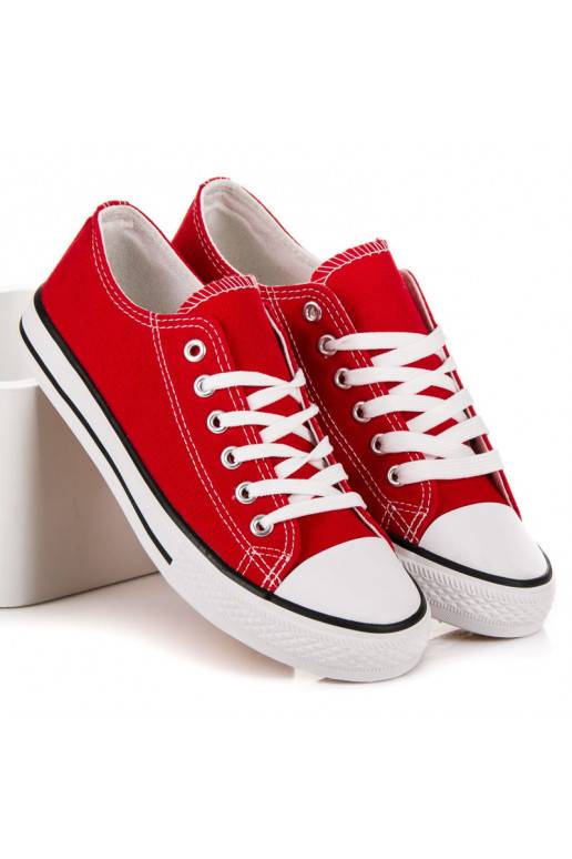 Moteriški batai Shelovet  raudonos spalvos