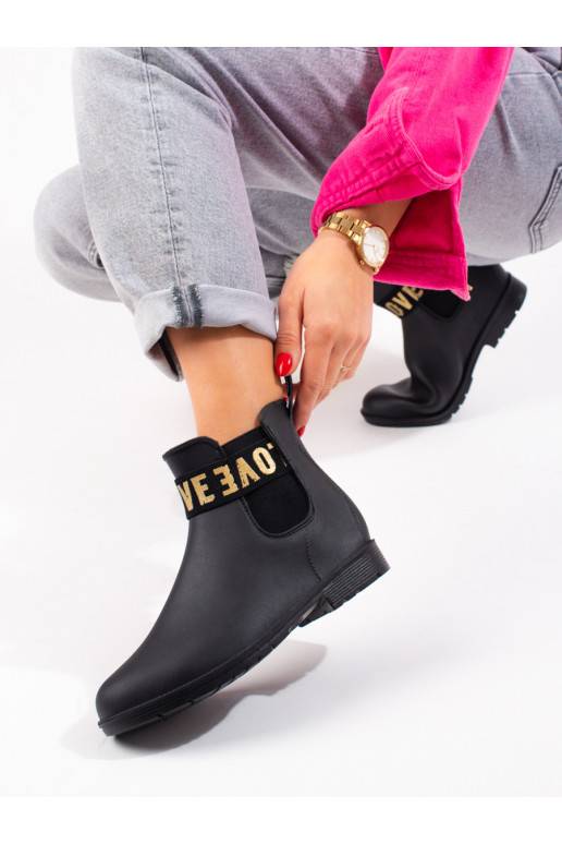 Juodos spalvos   kalosze Shelovet