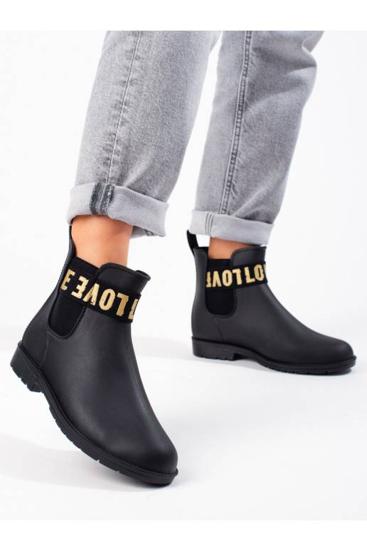 Juodos spalvos   kalosze Shelovet