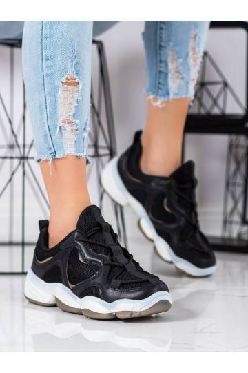 Stilingo dizaino juodos spalvos Sneakers batai modelio batai