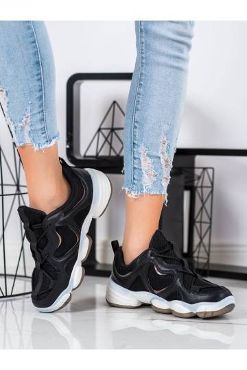 Stilingo dizaino juodos spalvos Sneakers batai modelio batai  2