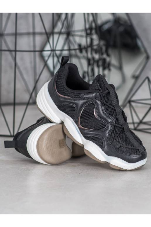 Stilingo dizaino juodos spalvos Sneakers batai modelio batai 