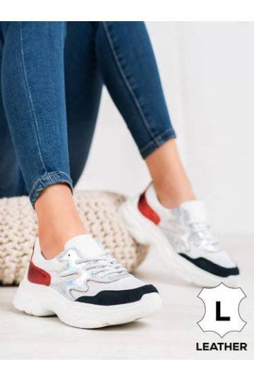 Natūralios odos Įvairių spalvų Sneakers batai modelio batai