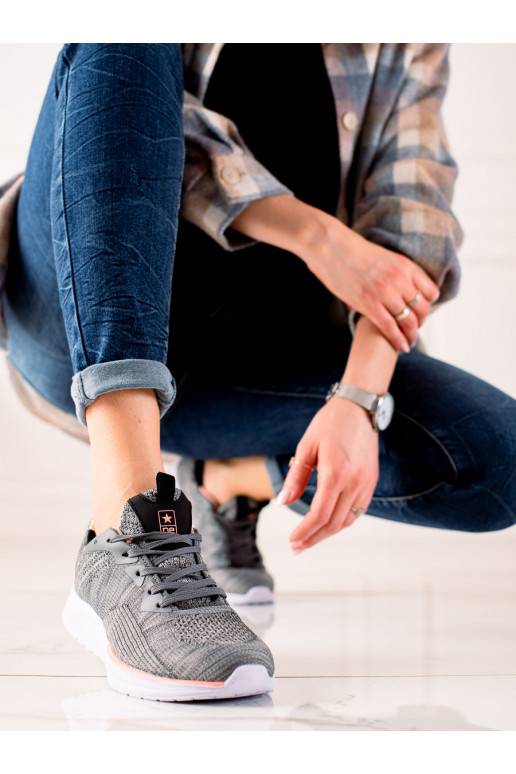 su raišteliais sportiniai batai Shelovet tamsios pilkos spalvos