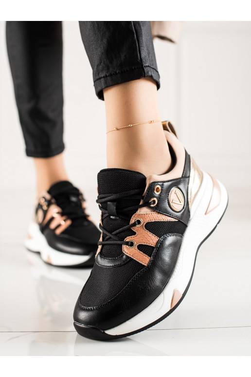  Sneakers batai modelio batai Vinceza juodos-