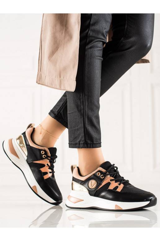  Sneakers batai modelio batai Vinceza juodos-