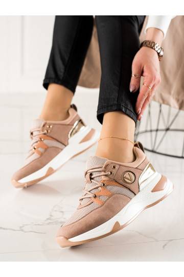 Sneakers batai modelio batai Vinceza rožinės spalvos
